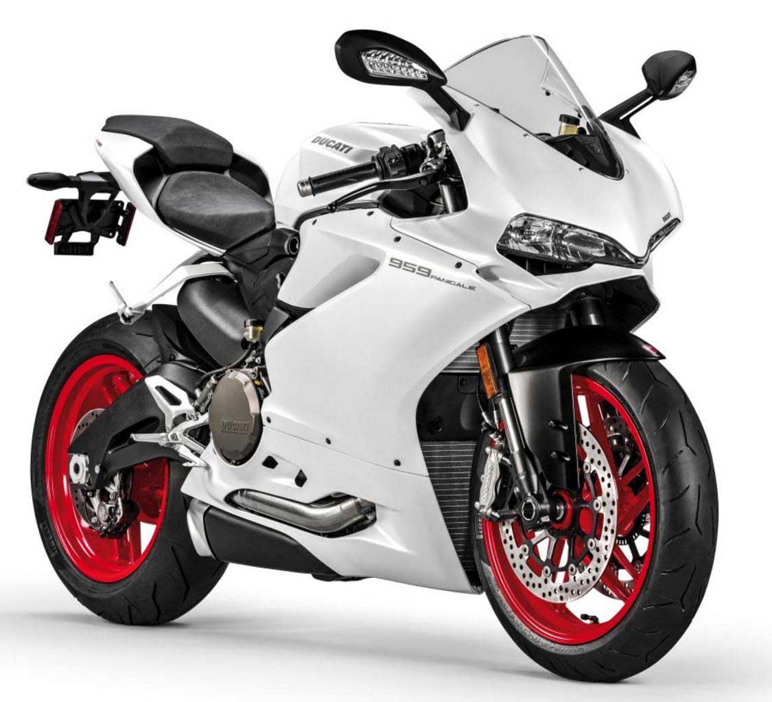Ducati 959 Panigale front cross view