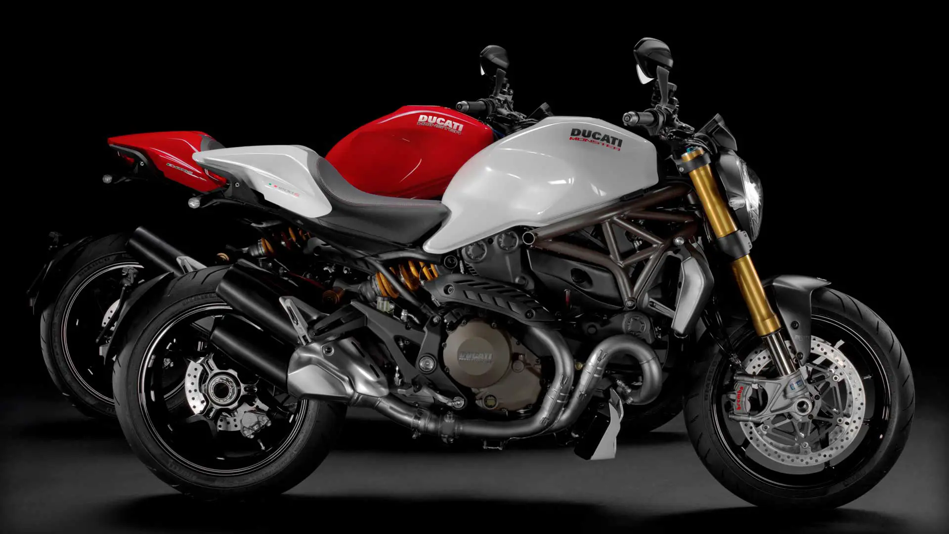 2014 Ducati Monster 1200 S Red and Star White