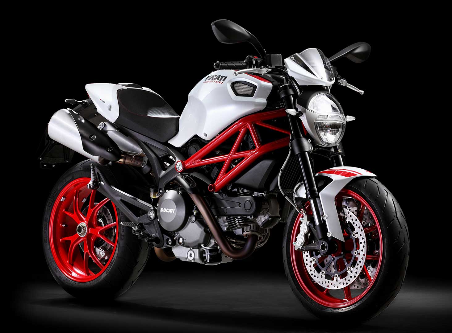 Ducati Monster S2R front cross view