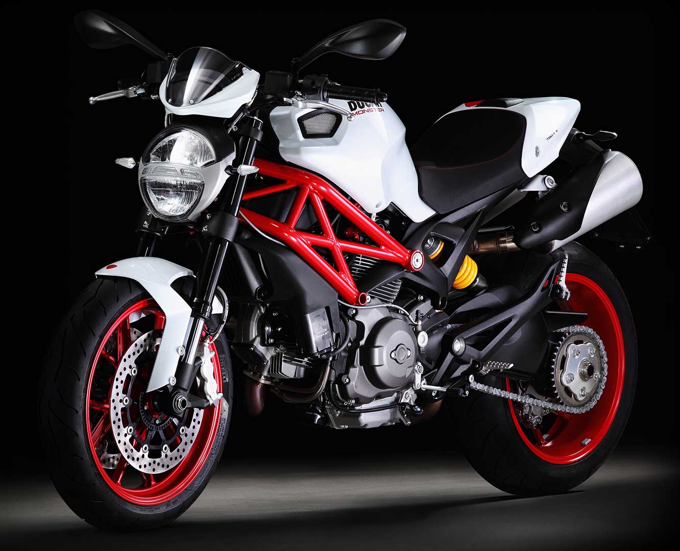 Ducati Monster S2R front cross view