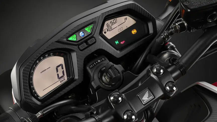 Honda CB650F Speedometer view