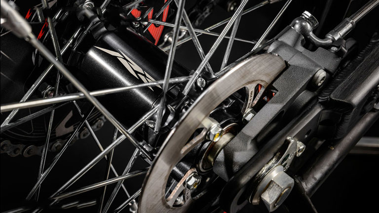 Honda Montesa COTA 300RR front fork wheel view