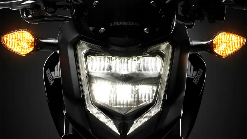 Honda NC750S headlight view