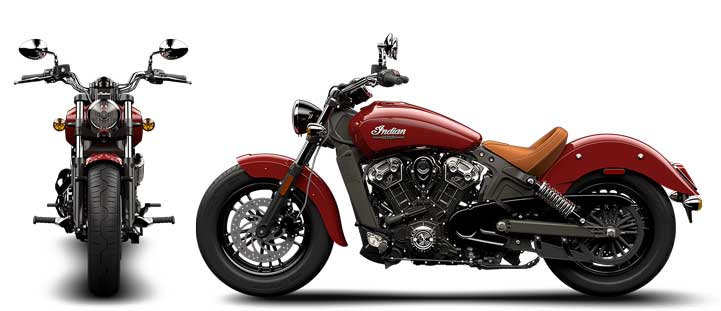 Indian Scout 1133 Exterior Front and Side View