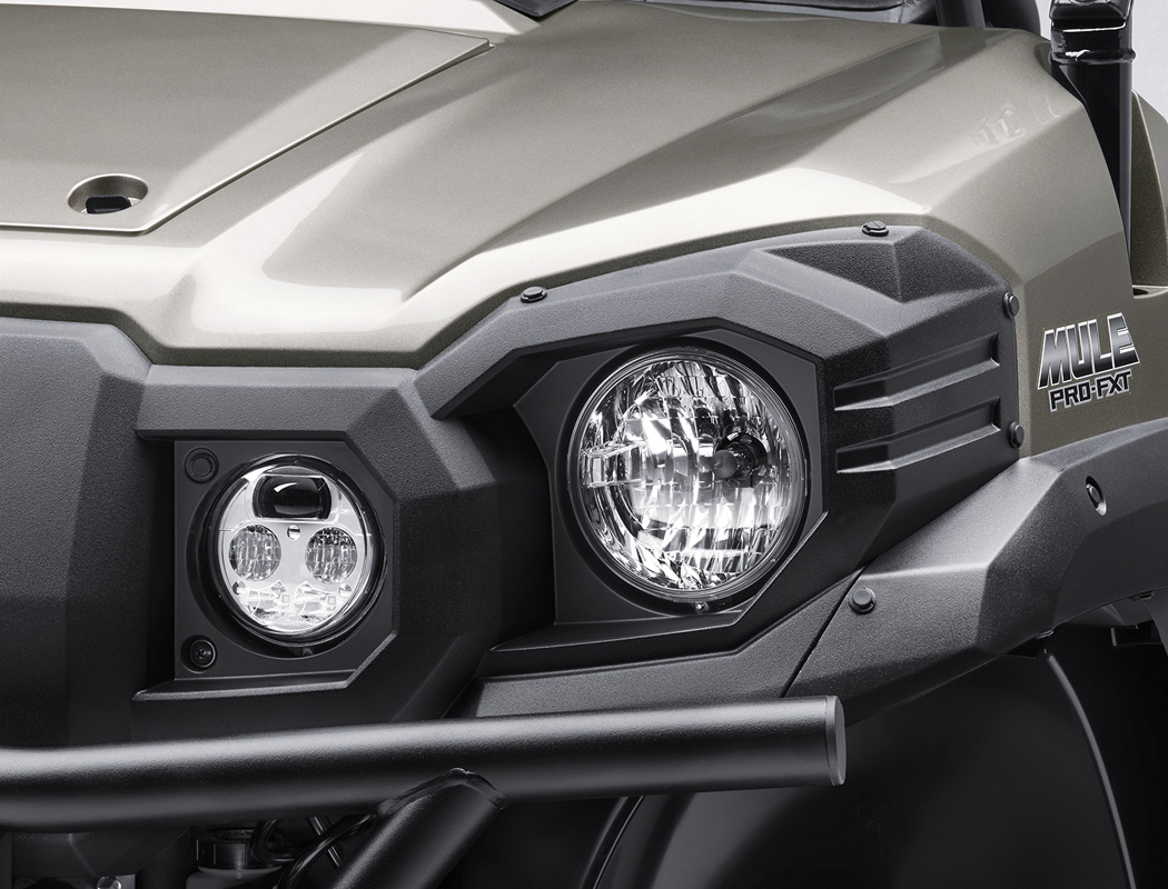Kawasaki Mule Pro FXT Ranch Edition headlight view