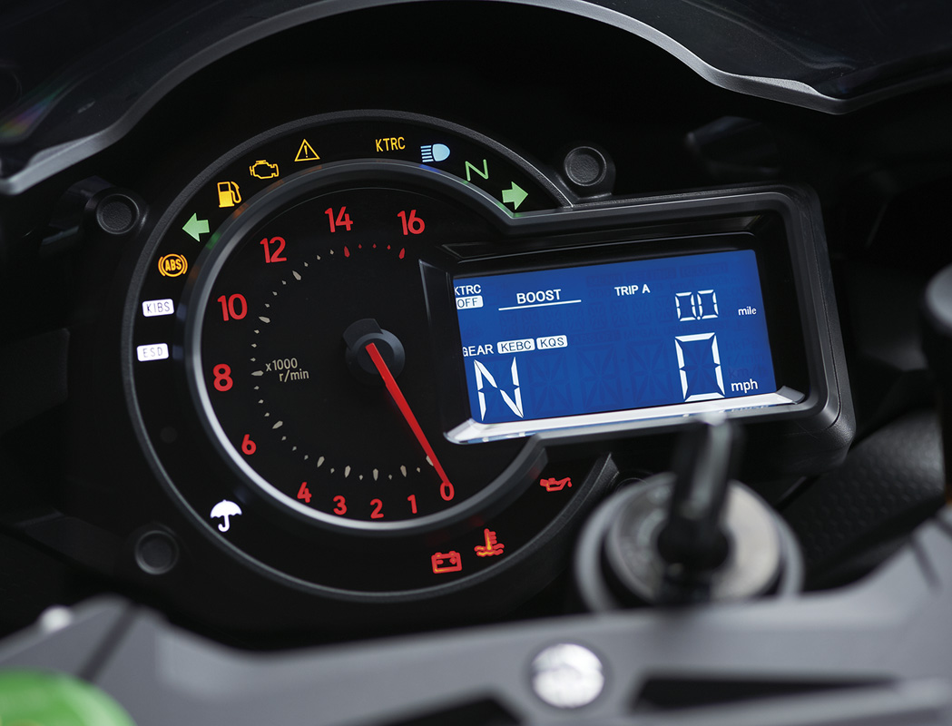 Kawasaki Ninja H2 2016 speedometer view