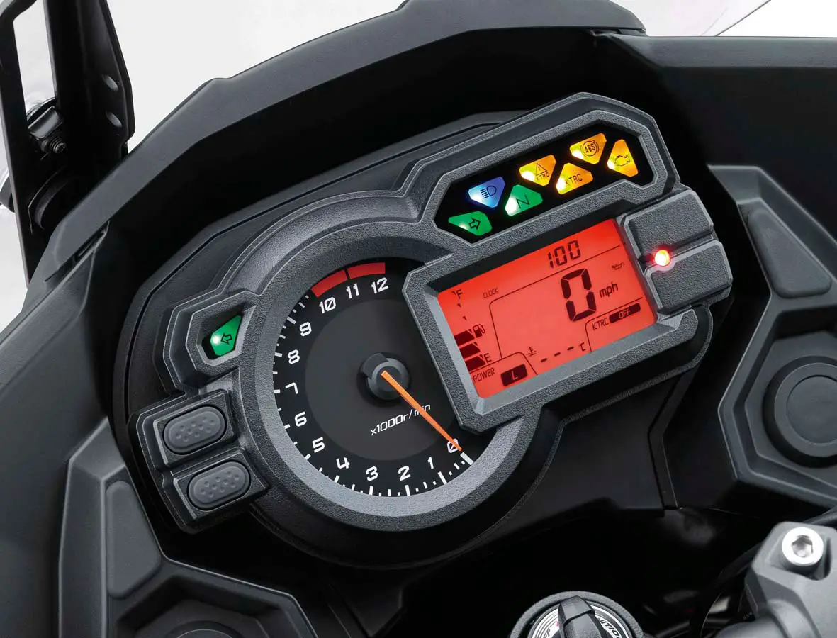 Kawasaki Versys 1000 LT Speedometer View
