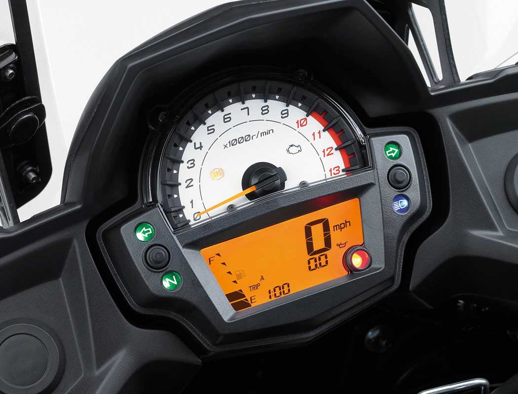 Kawasaki Versys 650 2016 speedometer view