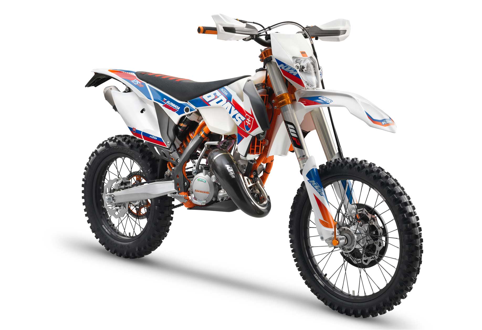 KTM 125 EXC Six Days front cross view