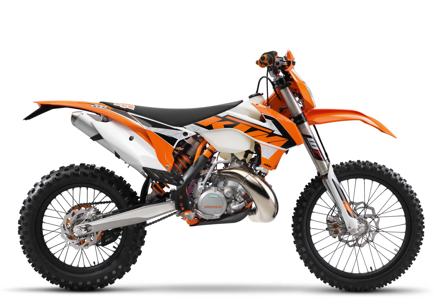 KTM 200 EXC side view