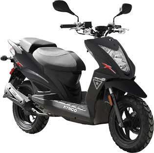 Kymco Super 8 150X front cross view