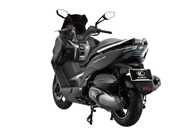 Kymco Xciting 400i rear cross view