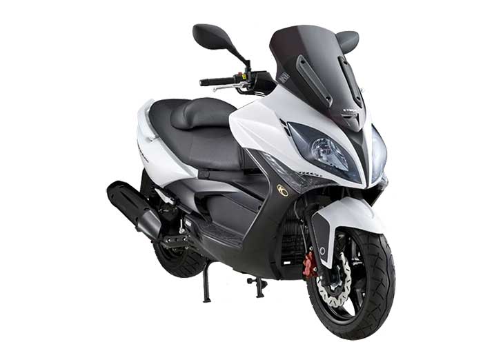 Kymco Xciting 500Ri ABS front cross view