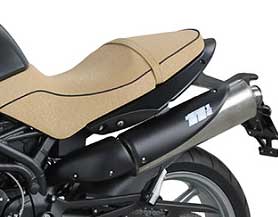Moto Morini 11 1/2 seat and silencer view