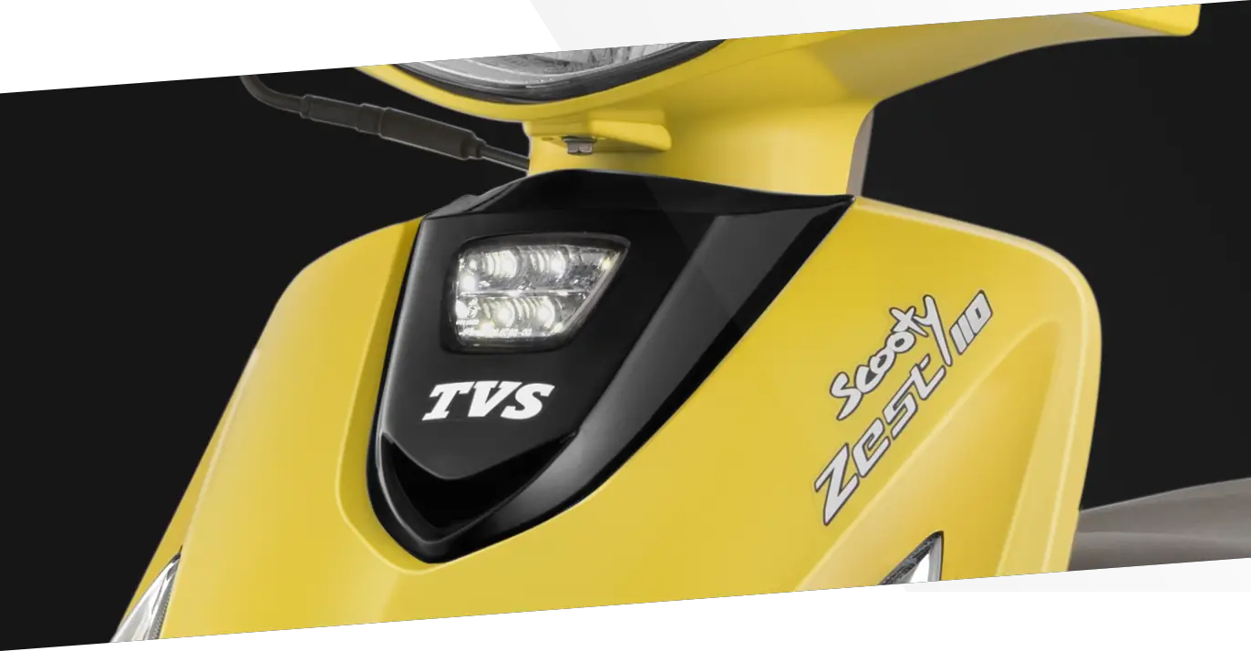 TVS Scooty Zest 110 LED light view