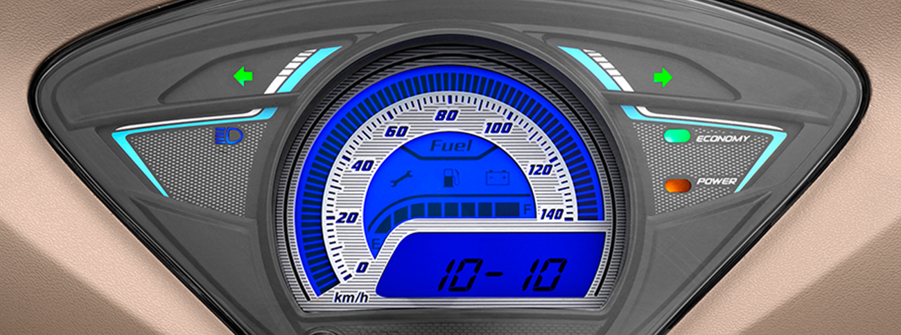 TVS Wego BS IV speedometer view
