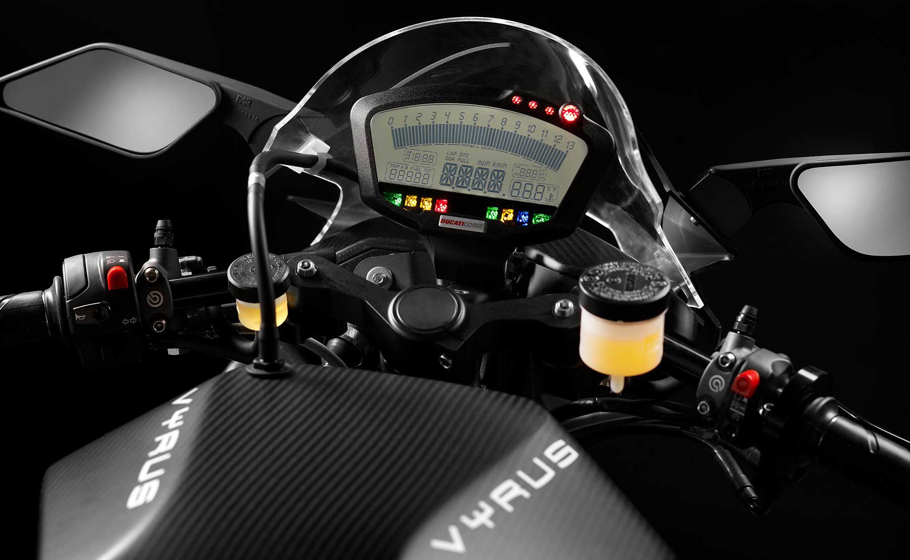 Vyrus 987 C3 4V Motorcycle dashboard