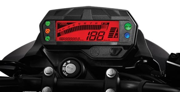 Yamaha Byson FI 2017 speedometer view