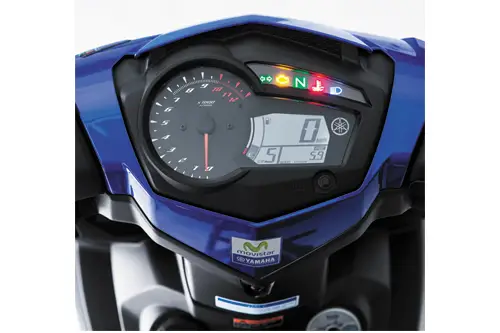 Yamaha Exciter Movistar 2015 speedometer view