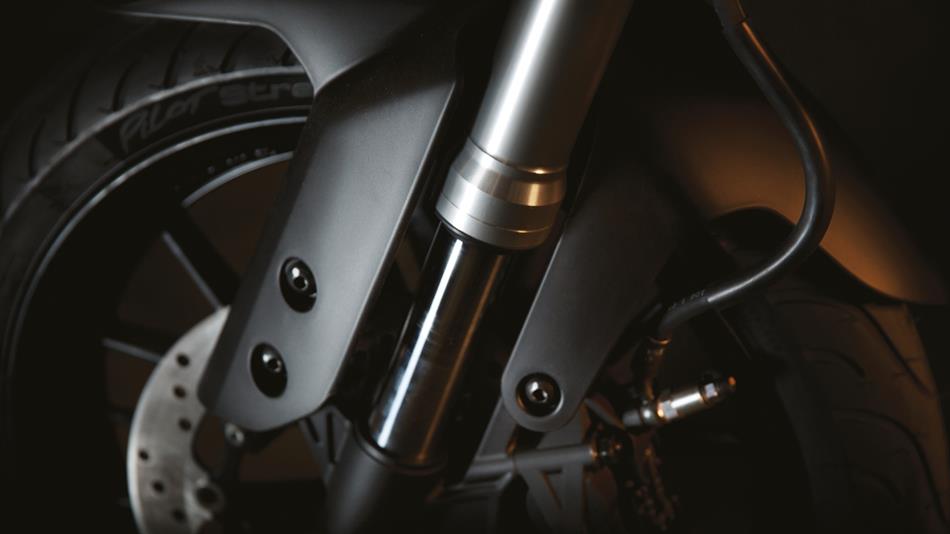yamaha MT 125 ABS front suspention view