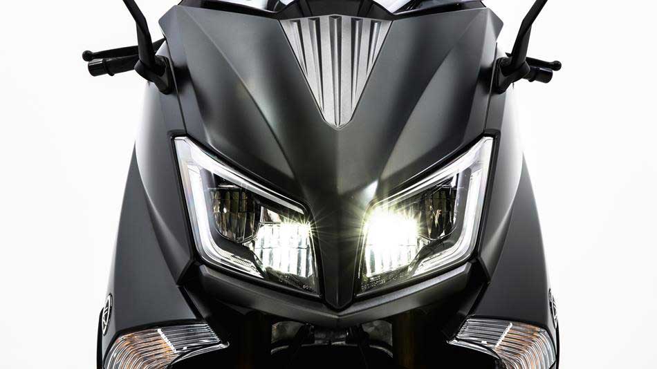 Yamaha TMax Iron Max front headlight view