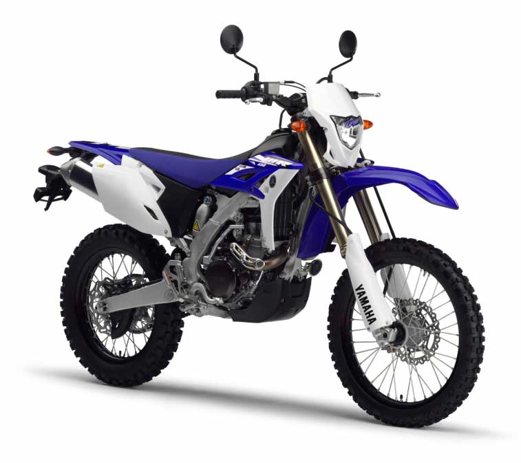 Yamaha WR450F front cross view