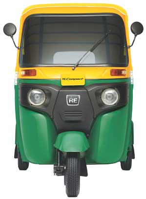 Bajaj RE Compact 4S CNG front view