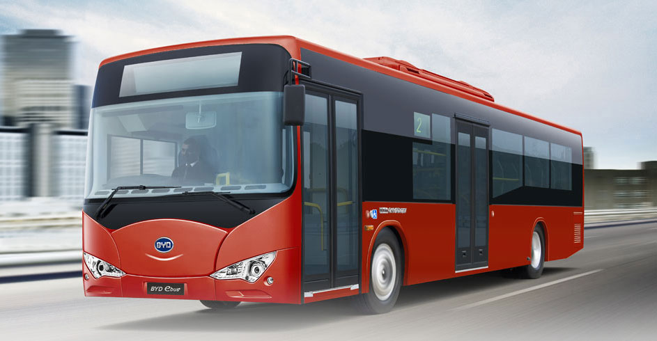 BYD Electric Bus 12 M front view