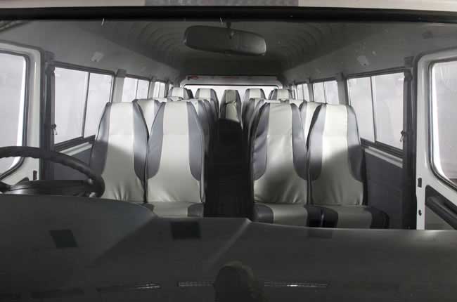 Force Traveller 26 interior seats