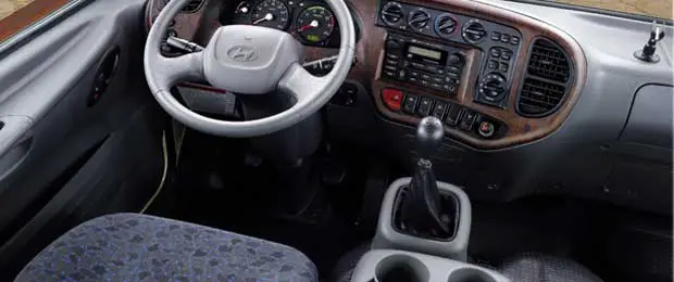 Hyundai County Bus Interior Steering