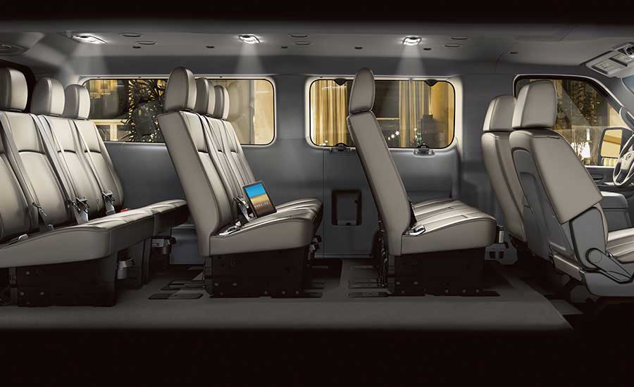 Nissan NV Passenger NV3500 HD SL Interior seats side view