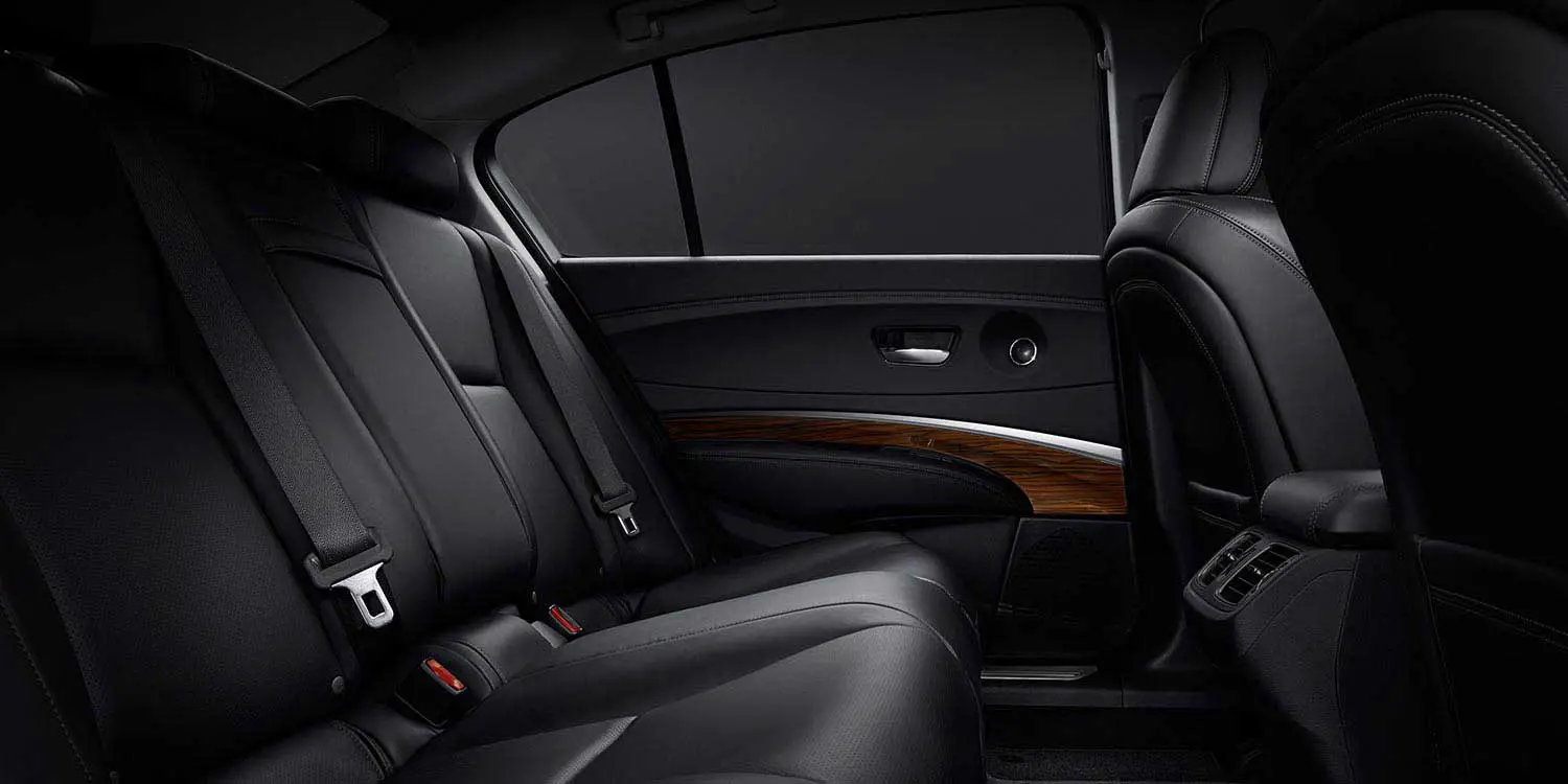 Acura RLX 2014 Interior Black Rear Seats