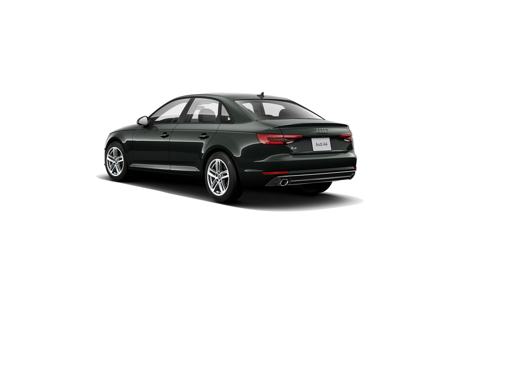 Audi A4 Premium Plus 2017 rear cross view