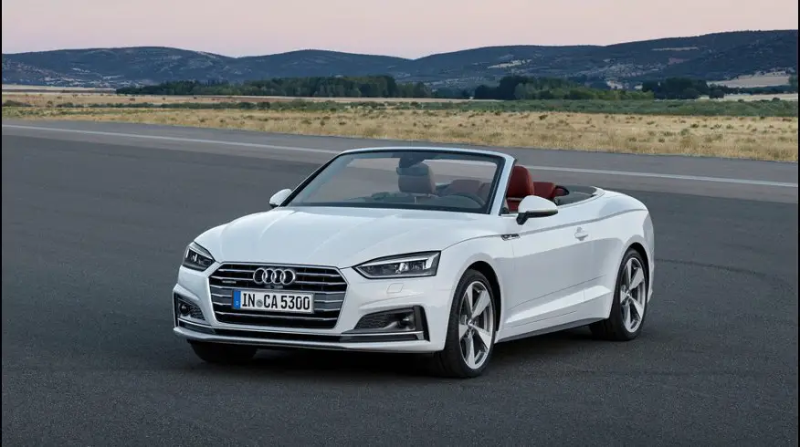 Audi A5 Cabriolet 2018 front cross view