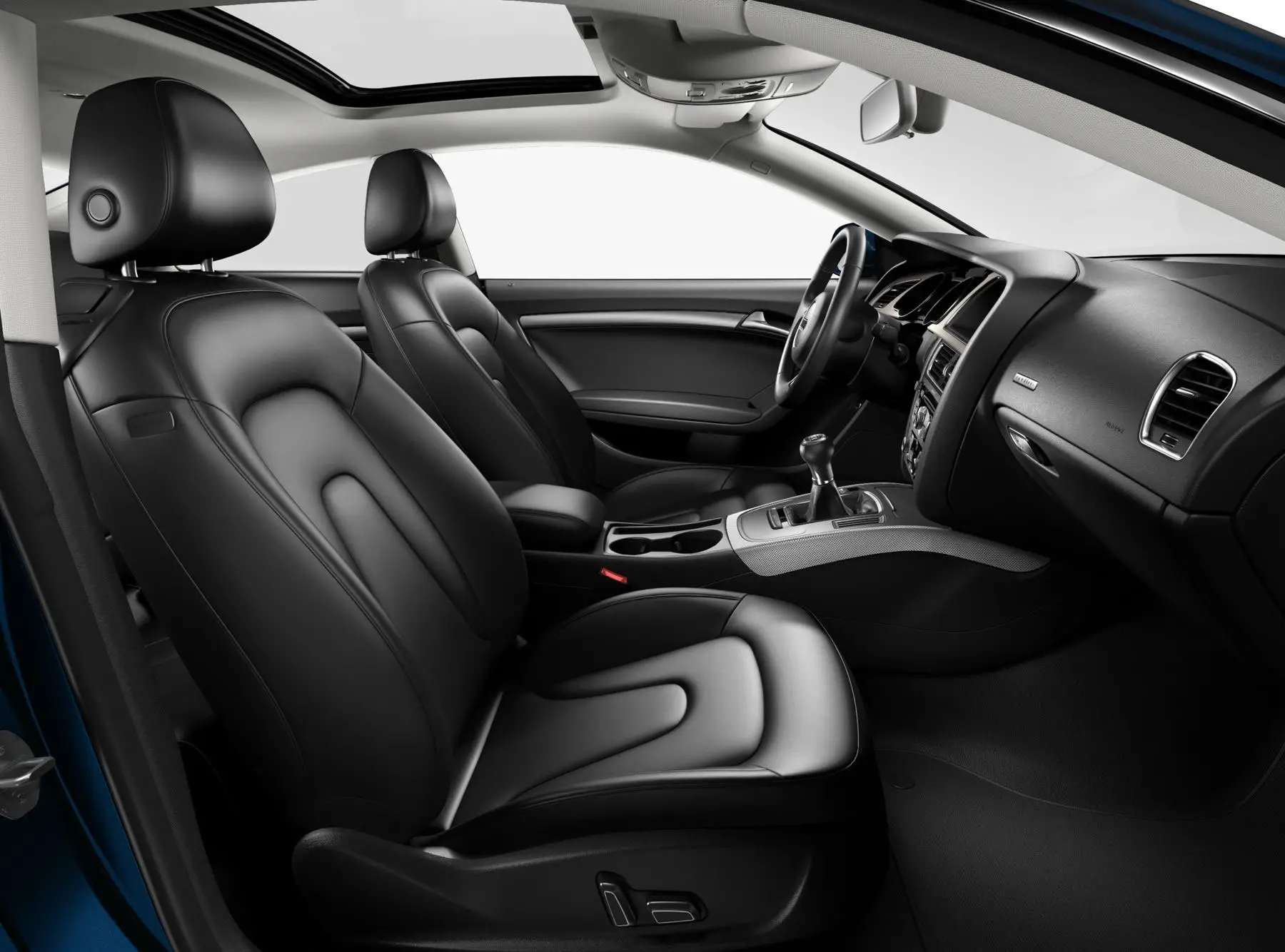 Audi A5 Premium Coupe interior front cross view