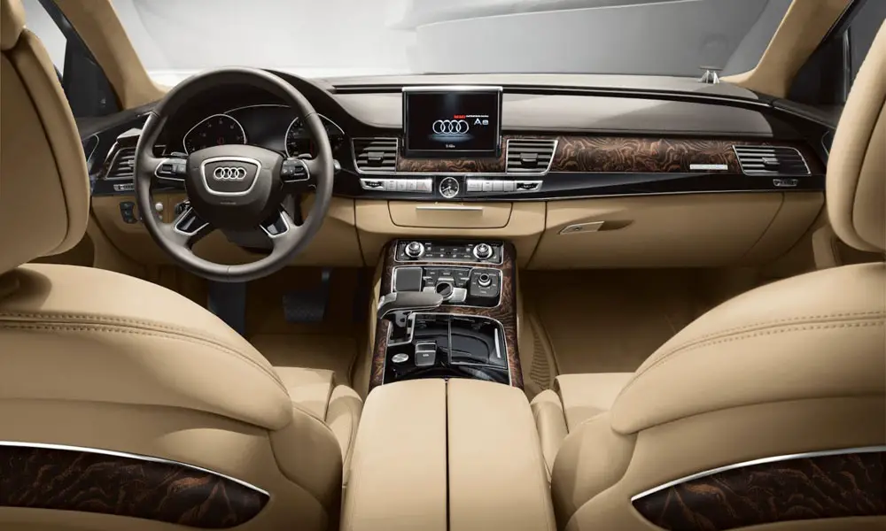 Audi A8 L 3.0 TDI Quattro Front Interior View