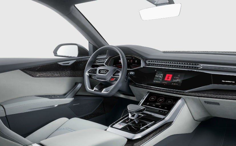 Audi Q8 2018 interior front Dashboard view