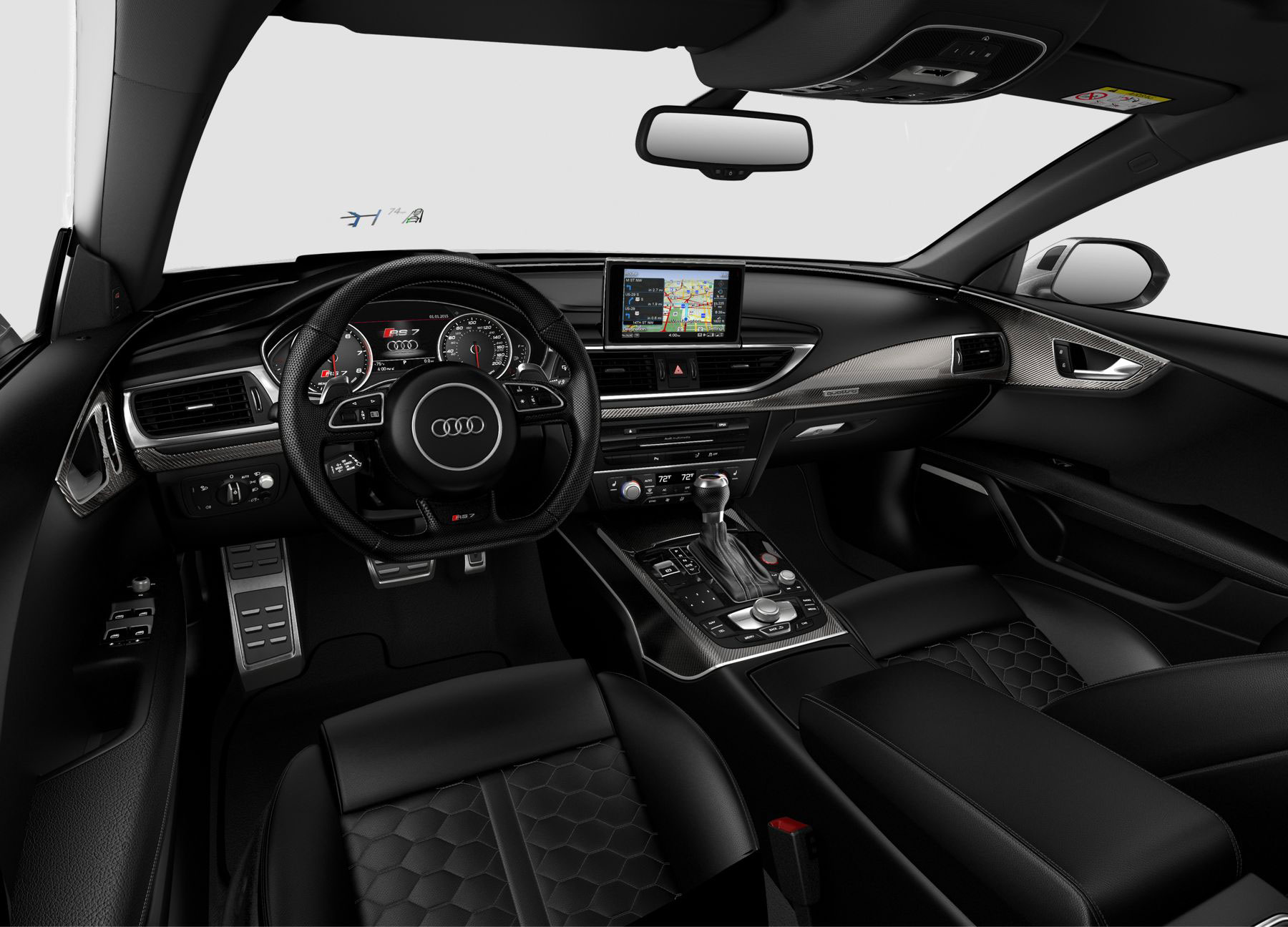 Audi RS7 2016 interior front view
