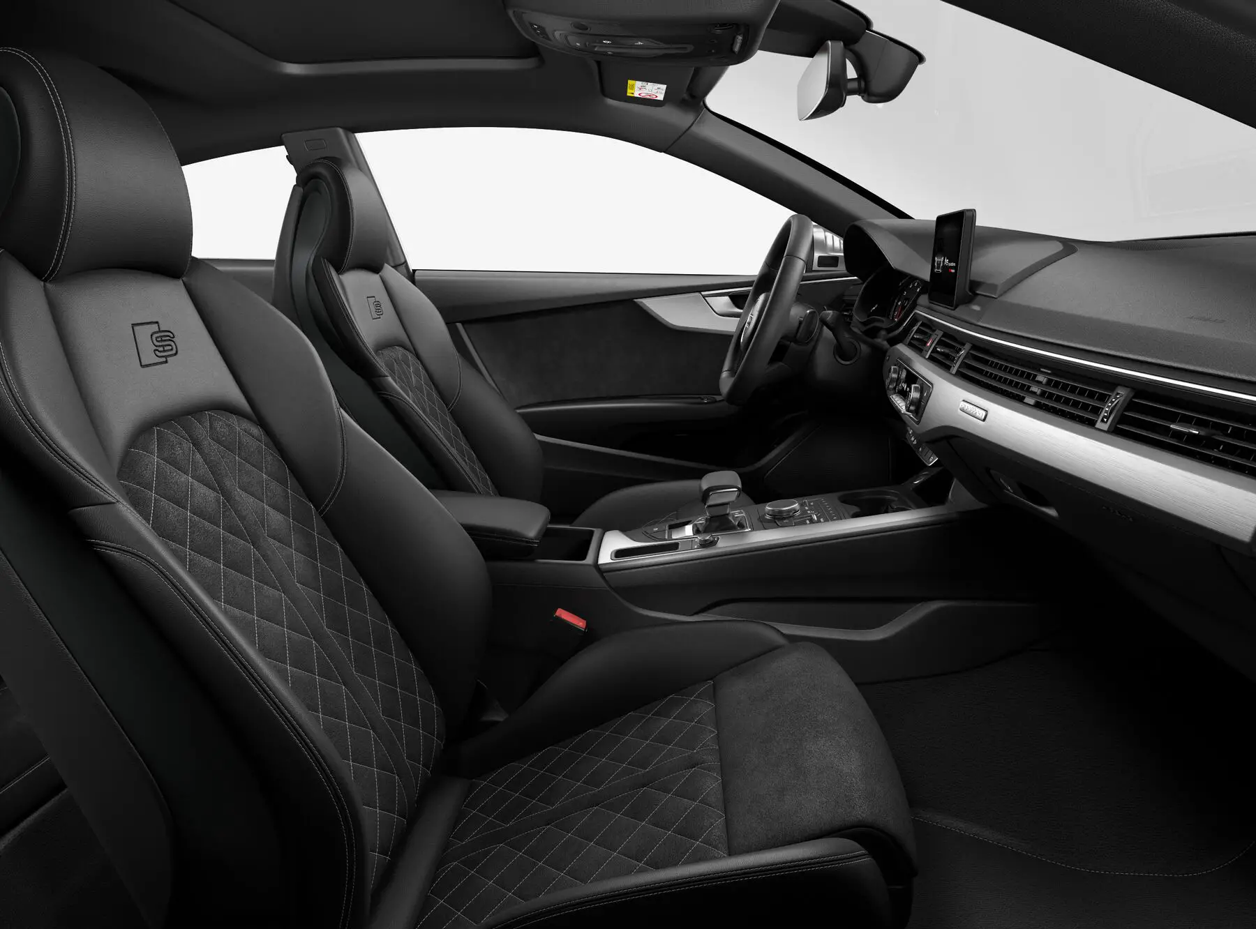 Audi S5 Premium Plus front seat side view