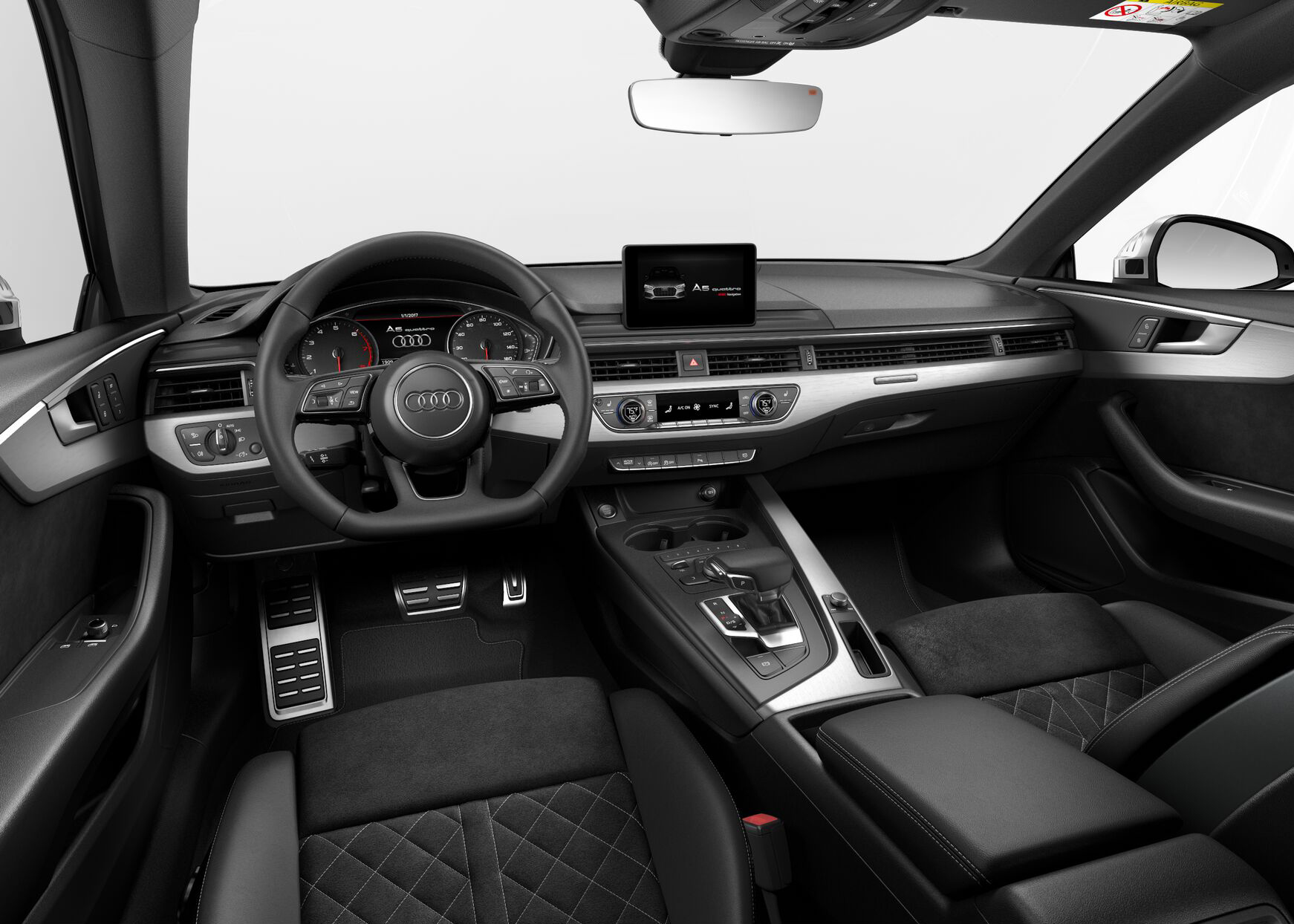 Audi S5 Prestige interior front view