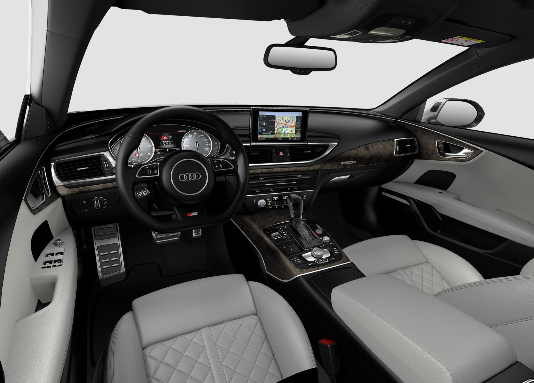 Audi S7 Prestige interior front Dashboard view