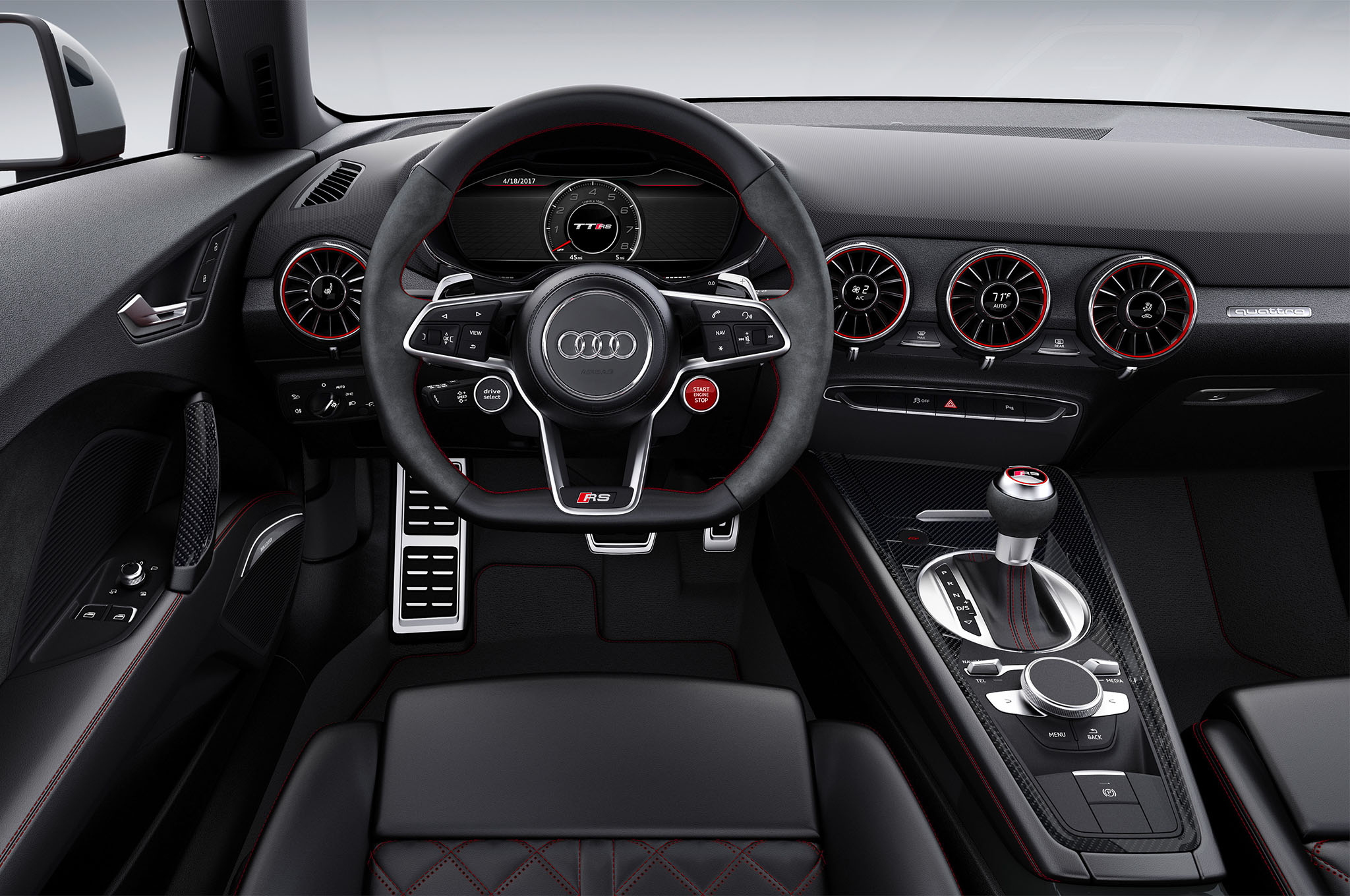 Audi TT RS interior front view