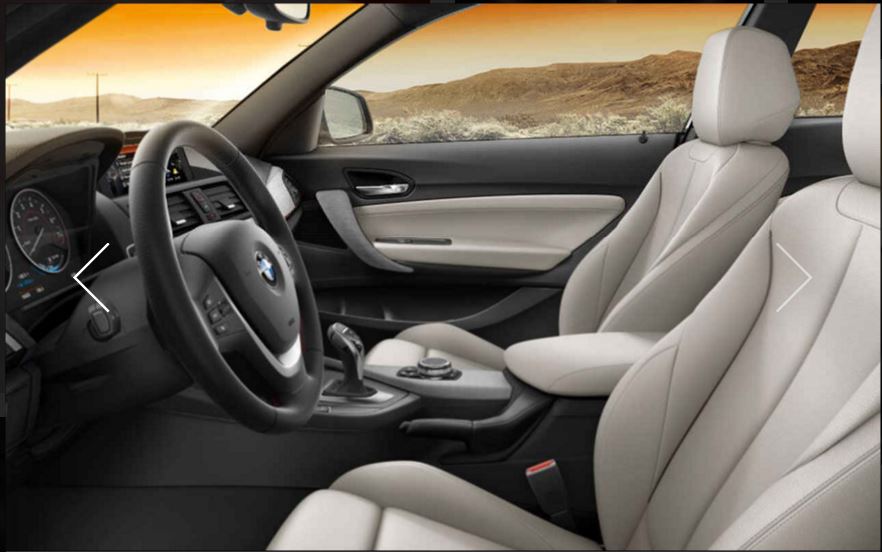 BMW 2 Series 228i Coupe interior front cross view
