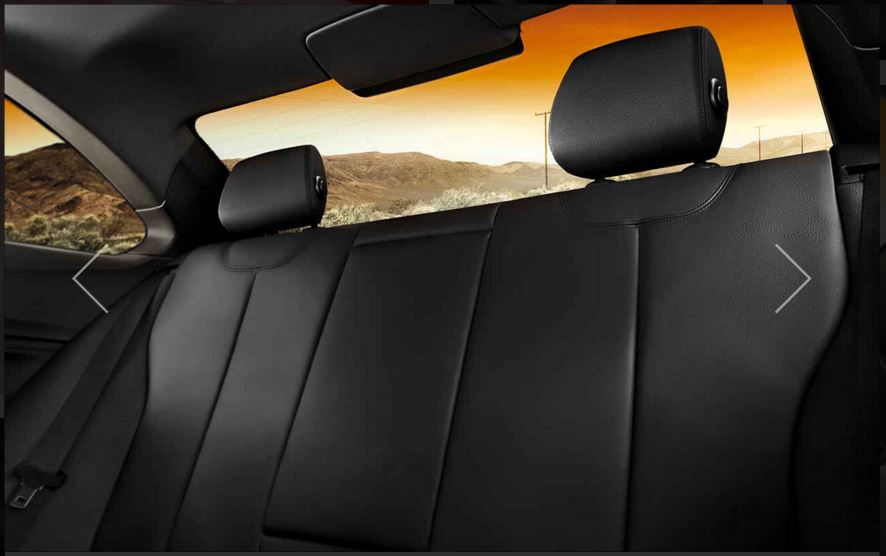 BMW 2 Series 228i Coupe interior rear seat view