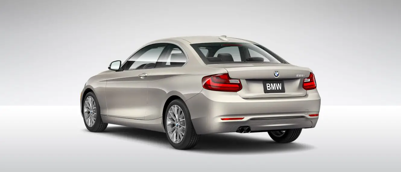 BMW 2 Series M235i Coupe rear cross view