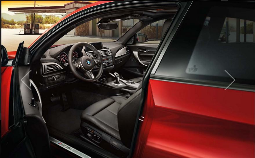 BMW 2 Series M235i xDrive Coupe interior front door view