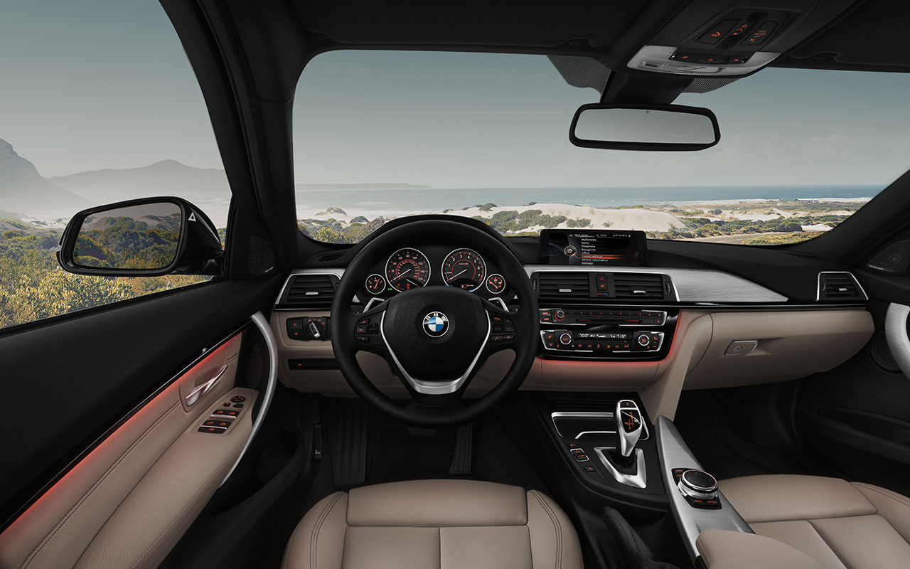 BMW 3 Series 328d Xdrive Sedan interior front view