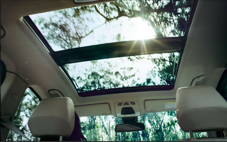 BMW 3 Series 335i xDrive Gran Turismo interior sunroof view