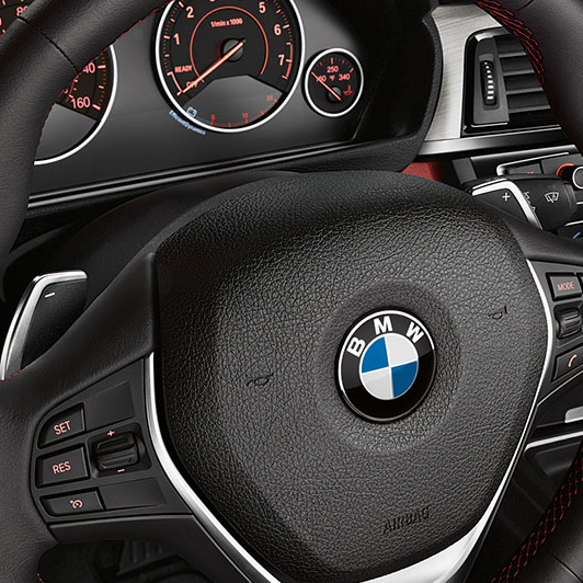 BMW 4 Series Coupe 428i interior strering view