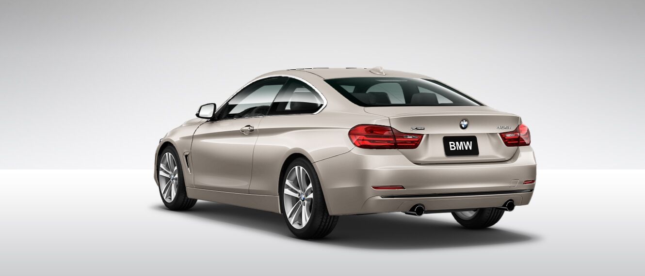 BMW 4 Series X Drive Coupe 435i rear cross view